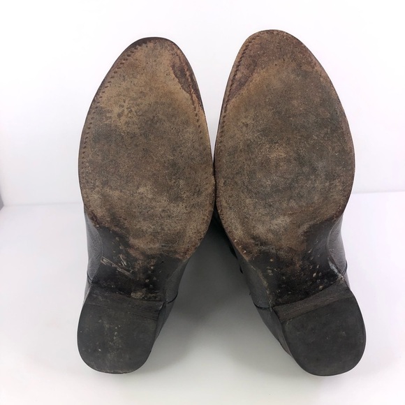 Nocona Gray Leather Cowboy Western Boots Size 10.5EE - Picture 8 of 9